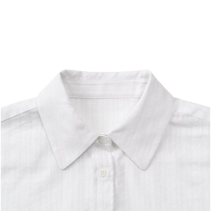 REGULAR FIT BELT SHIRTS (WHITE)