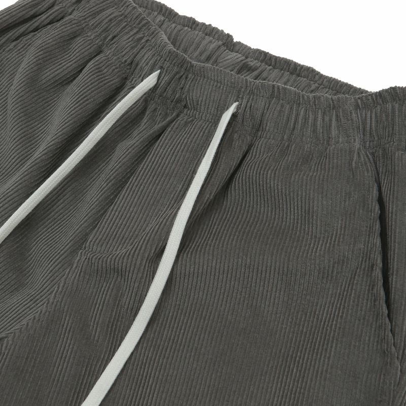 CORDUROY LOGO HALF PANTS MILD GRAY