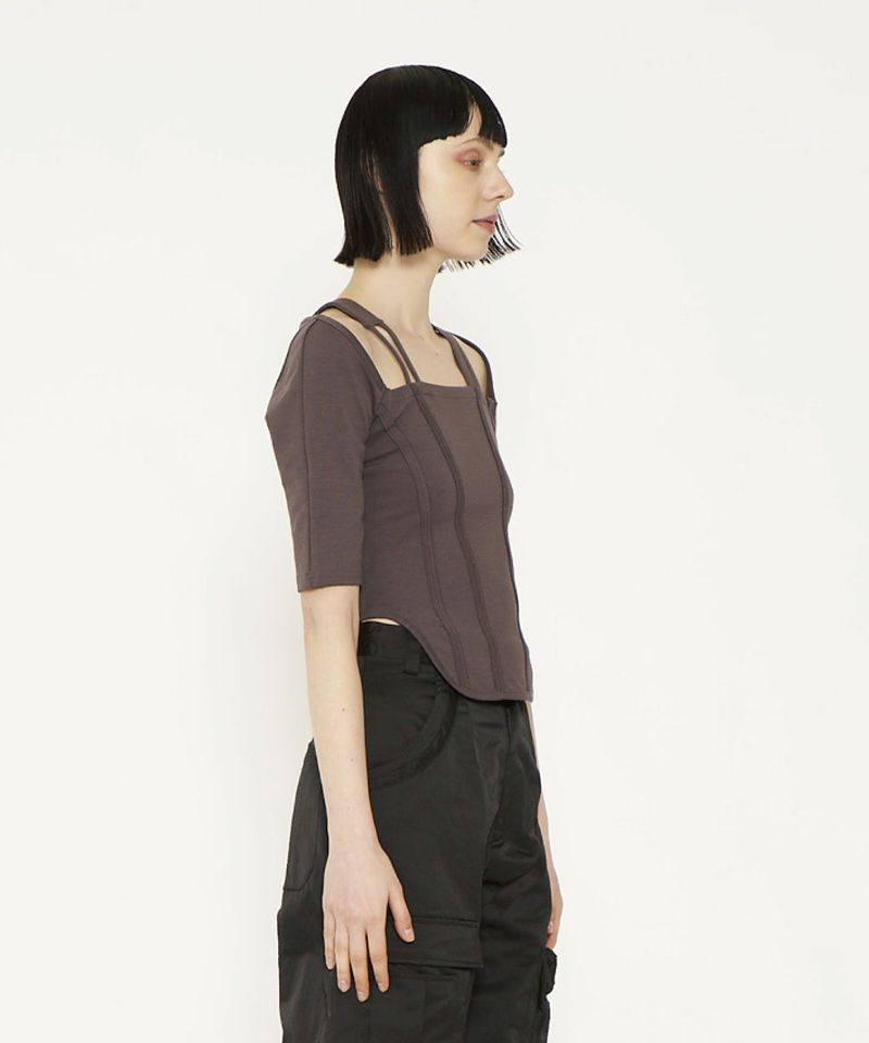 SQUARE NECK TIGHT TOPS