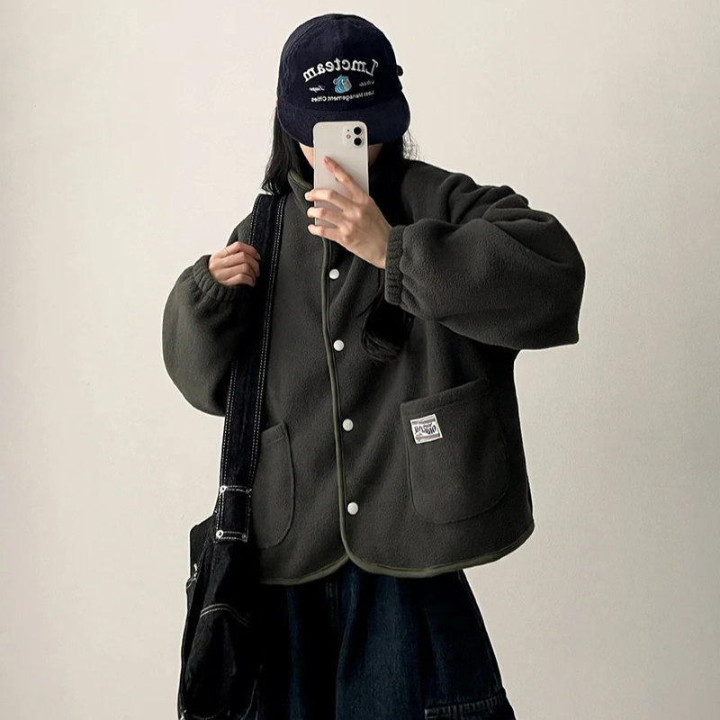 Eddy Tab tick pocket fleece jacket