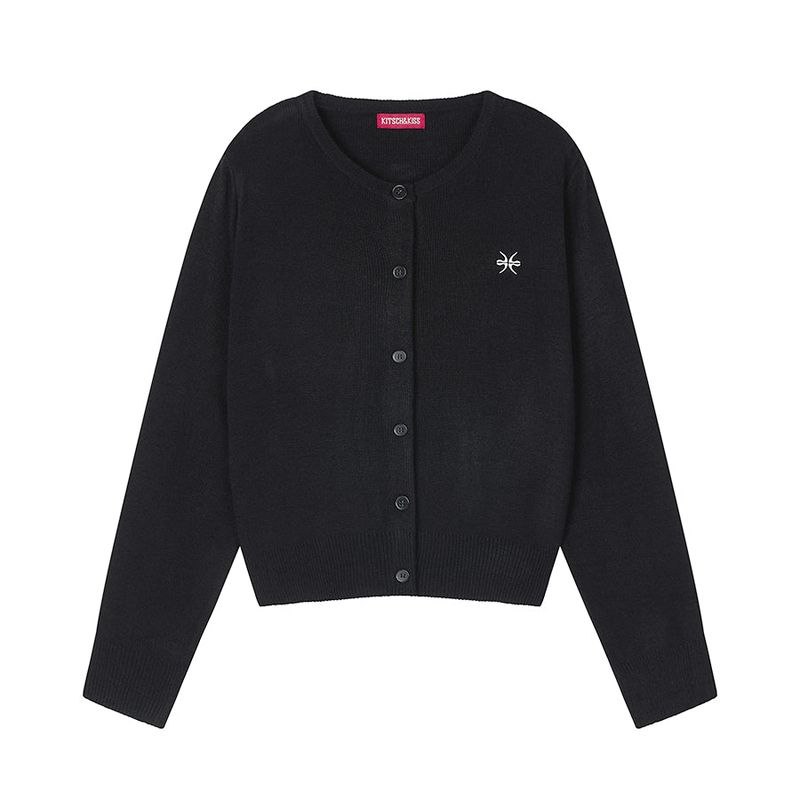 kitsch&kiss（キッチアンドキス）の「Round-Neck Knit Cardigan (26FOU-HDZP03)（Tops）」