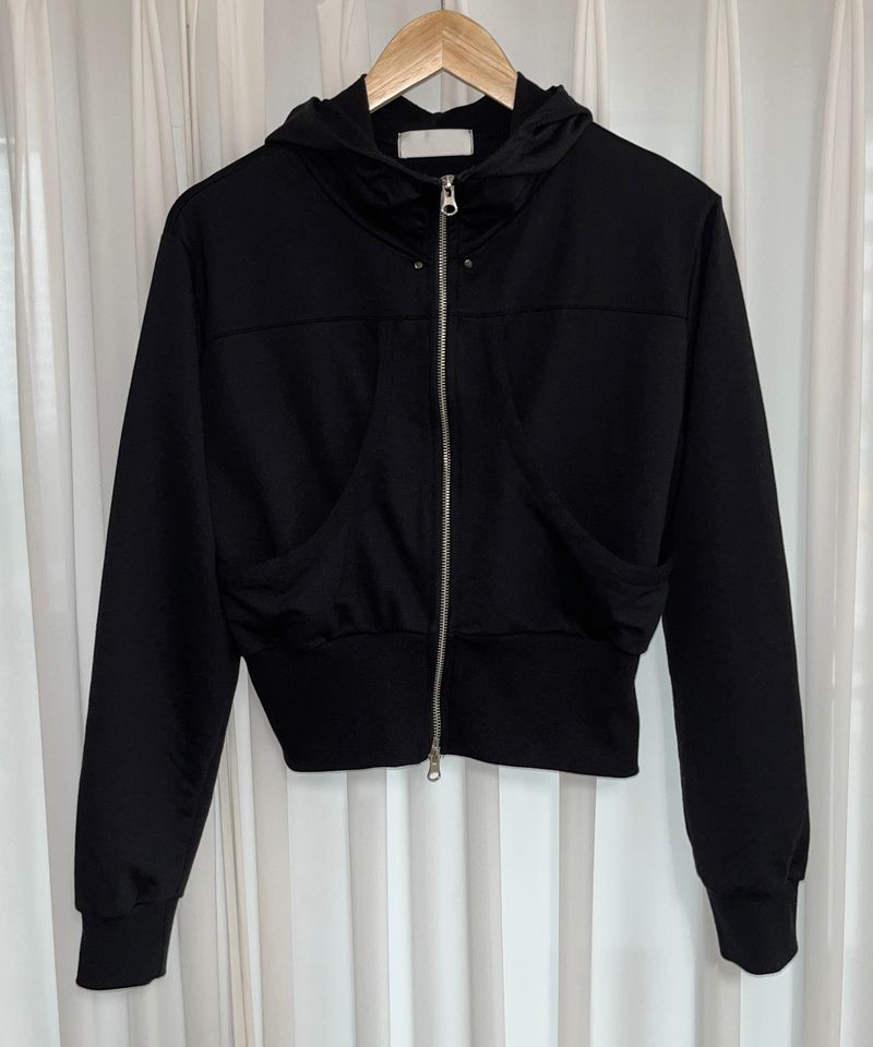 stud hood zip-up