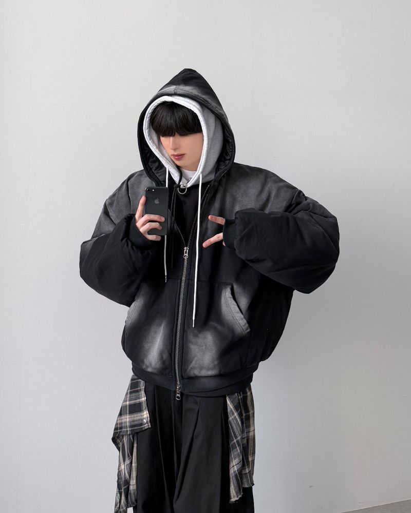YOURNUS(ユアナス)の「Ashd Padding Hood Zip-Up(Tops)」
