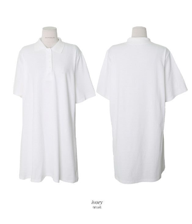 Summer PK Collar Mini Dress (3color)