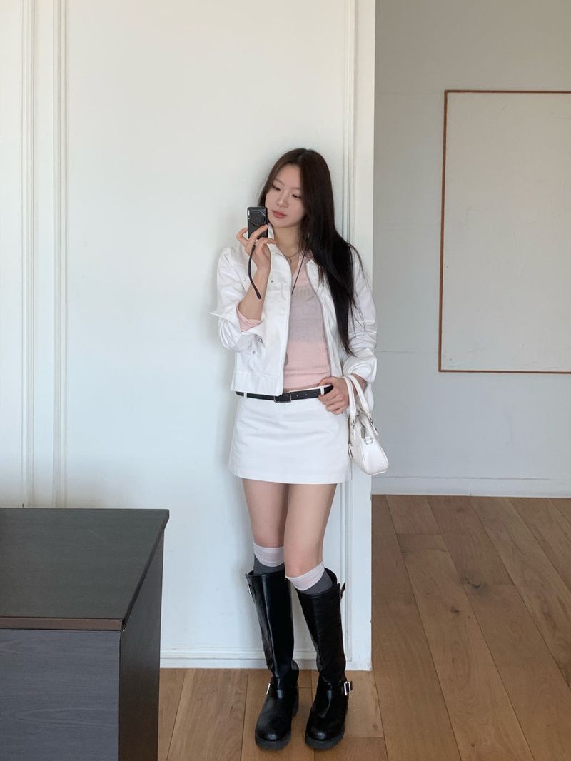 Haze Metal Stud Cotton Jacket