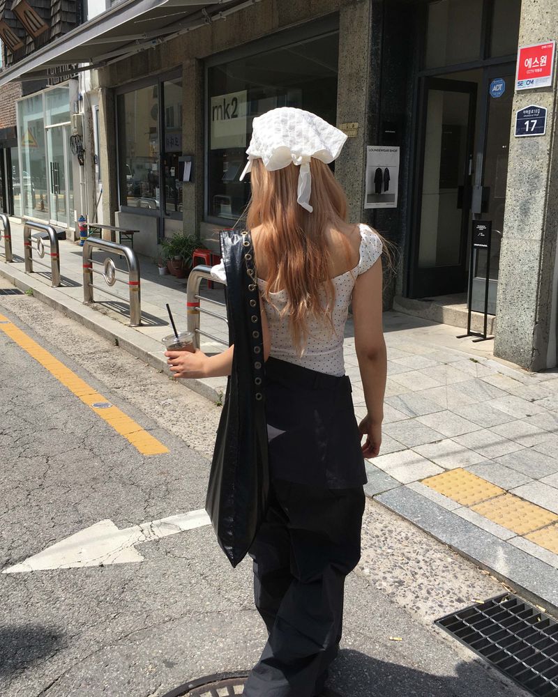 Pintuck skirt pants