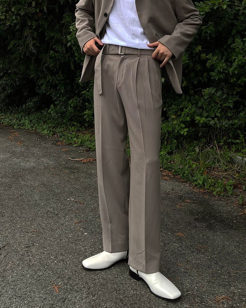 COZINESS（コジネス）の「ECT Two-Tuck Belt Wide Slacks (2 colors)（Pants）」