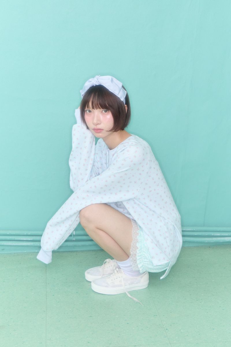 KOKO HENLEY NECK WAFFLE TOP (MINT)