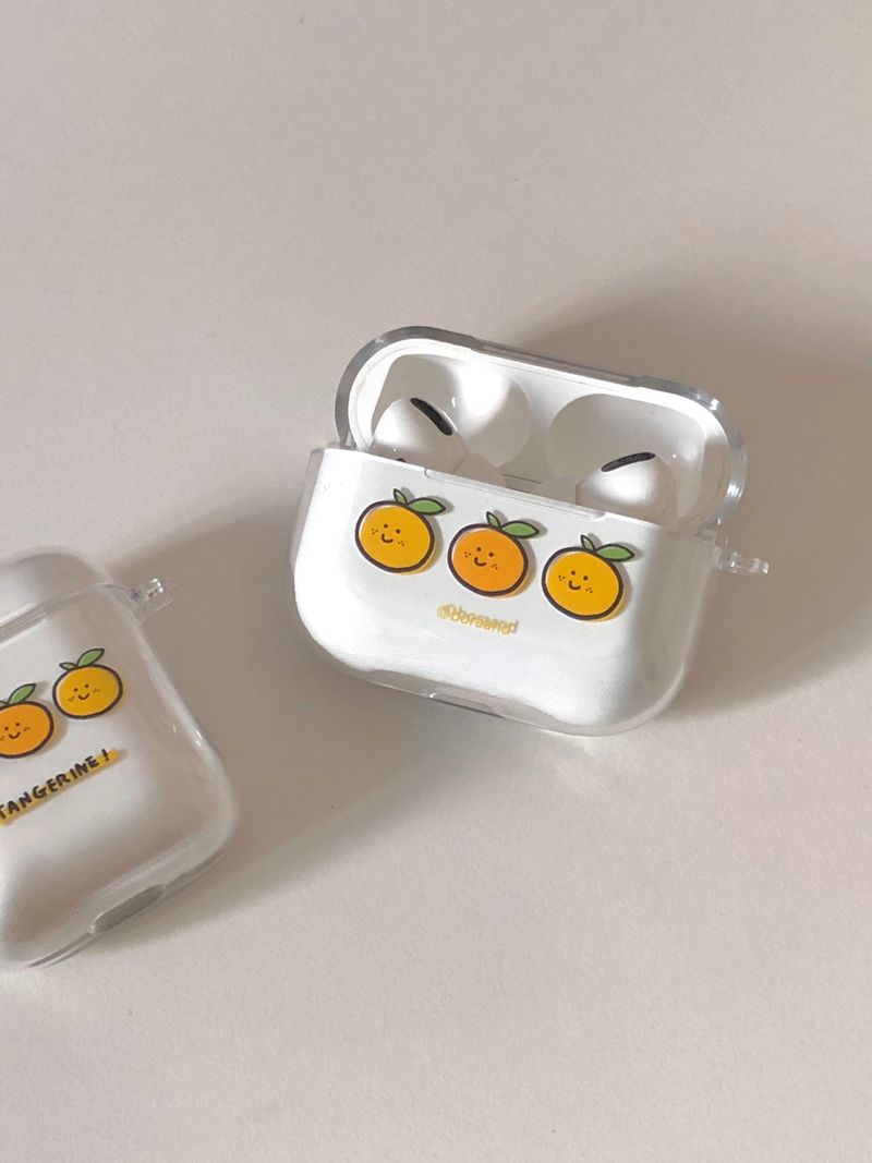Tangerine air pods case