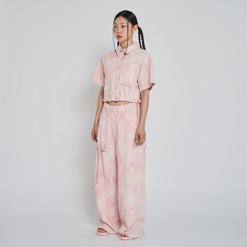 PIO JACQUARD WIDE PANTS_PINK