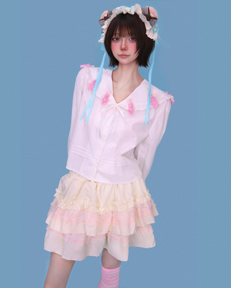 mint-choco bear hair dress