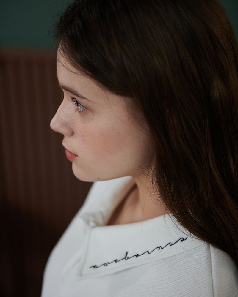 LOGO PIQUET POLO SHIRT [WHITE]