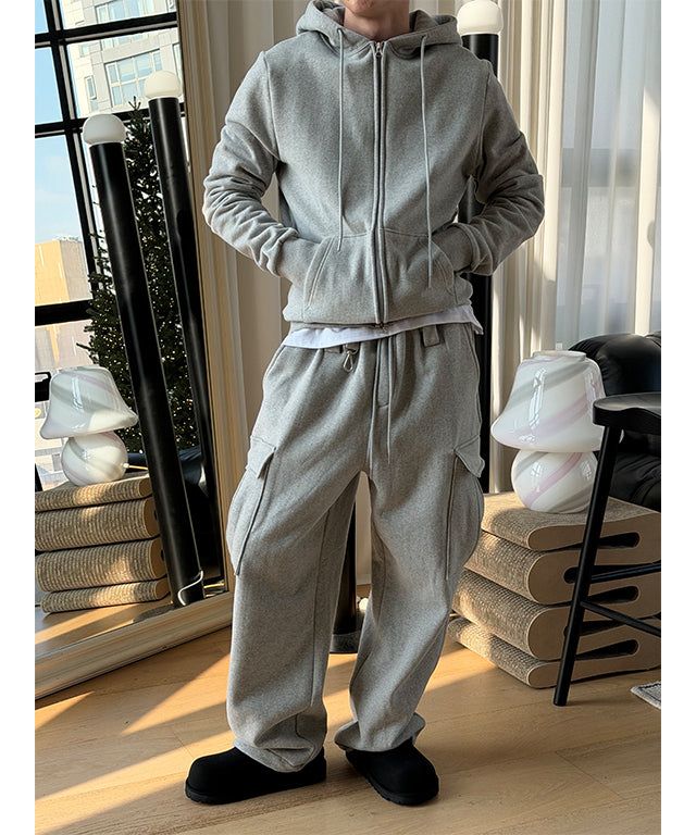 [SET UP가능] Warm cargo training pants(2color)