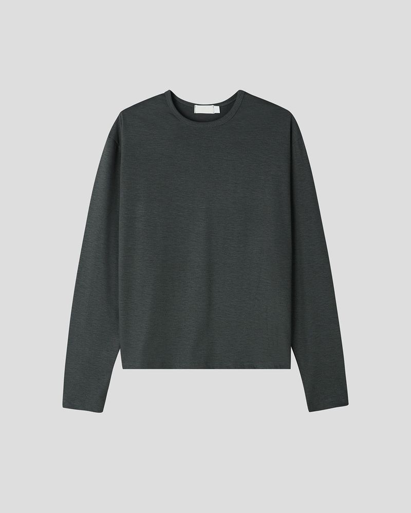 Silky Basic Layered Long Sleeve T-Shirt
