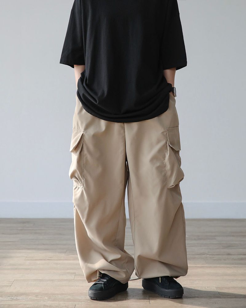 THIN WIDE CARGO PANTS
