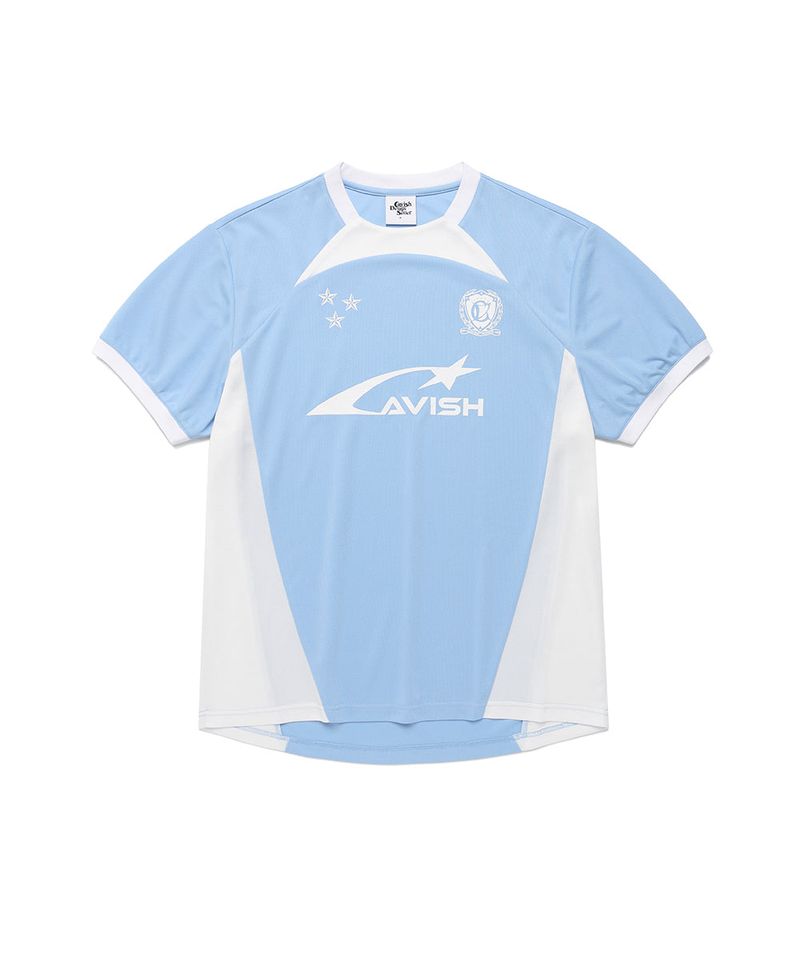 cavish（カビシ）の「W AUTHENTIC SS JERSEY BLUE(CV2FMFT513A)（Tops）」