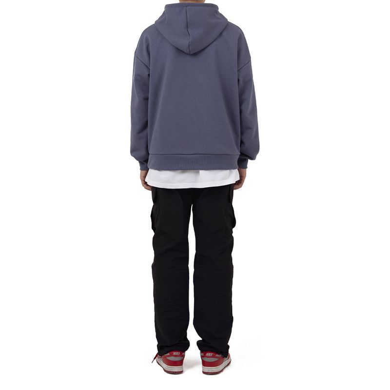 EMB LOGO HOODIE dark blue