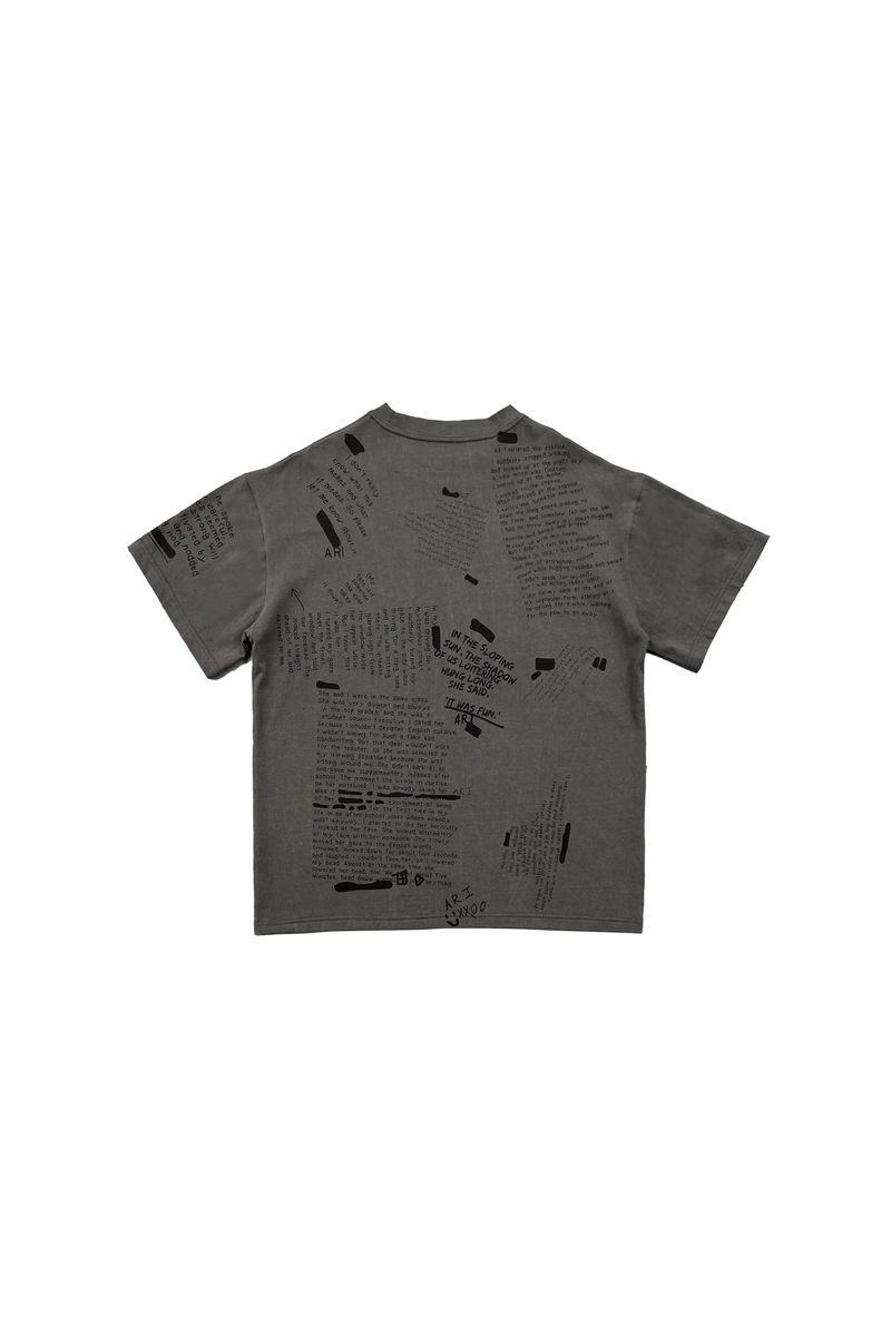 SCRIBBLE T-SHIRT / CHARCOAL