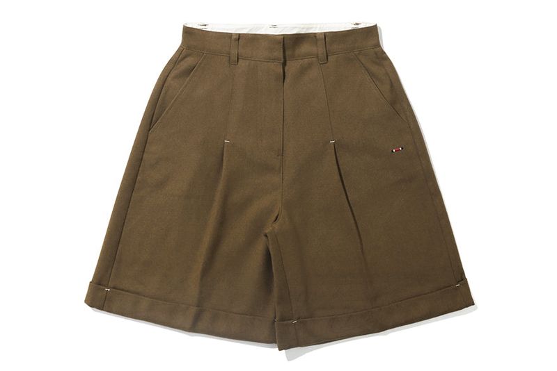 WIDE BERMUDA PANTS_BROWN
