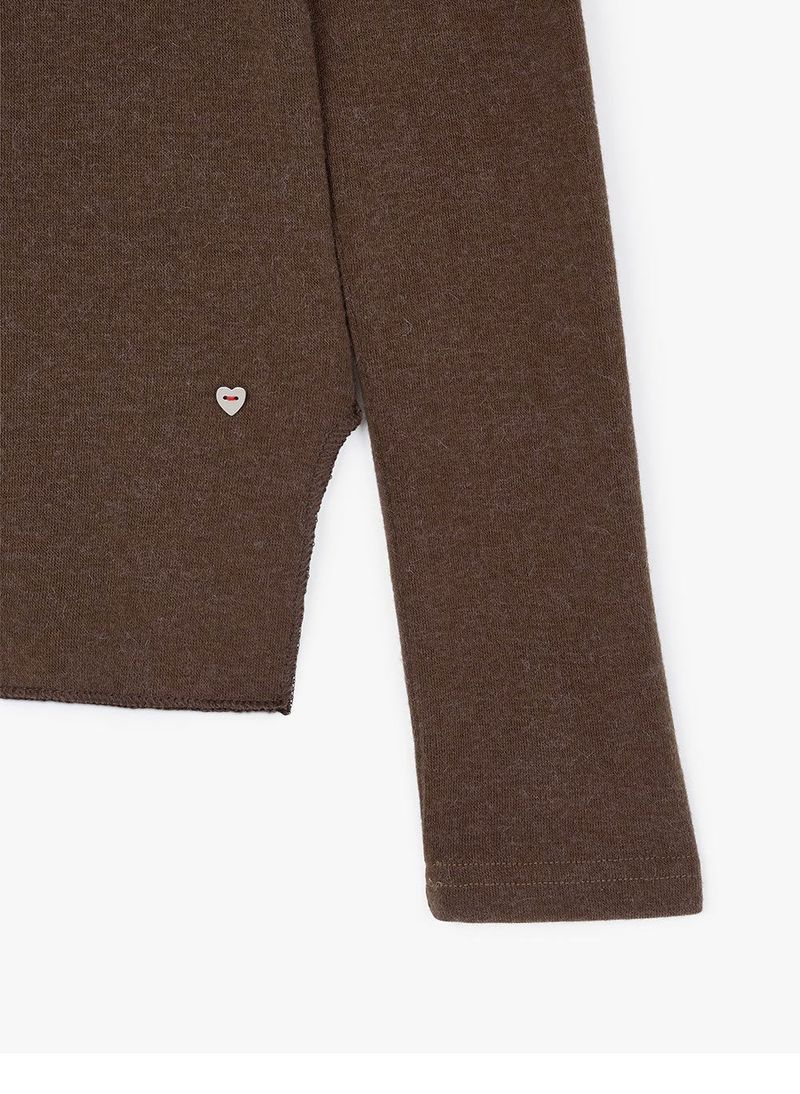 ESSENTIAL TURTLE NECK LONG SLEEVE (BROWN)