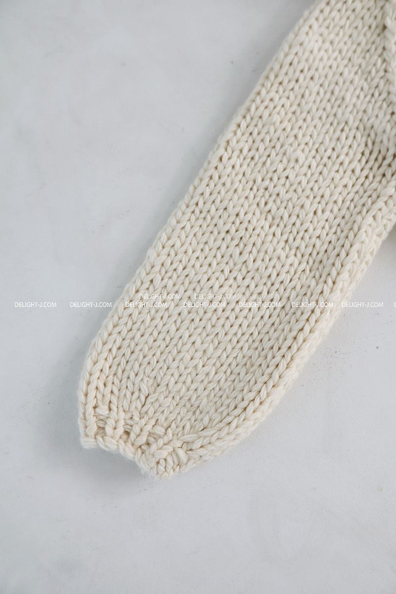 [Handmade] Wool knit zip-up jacket