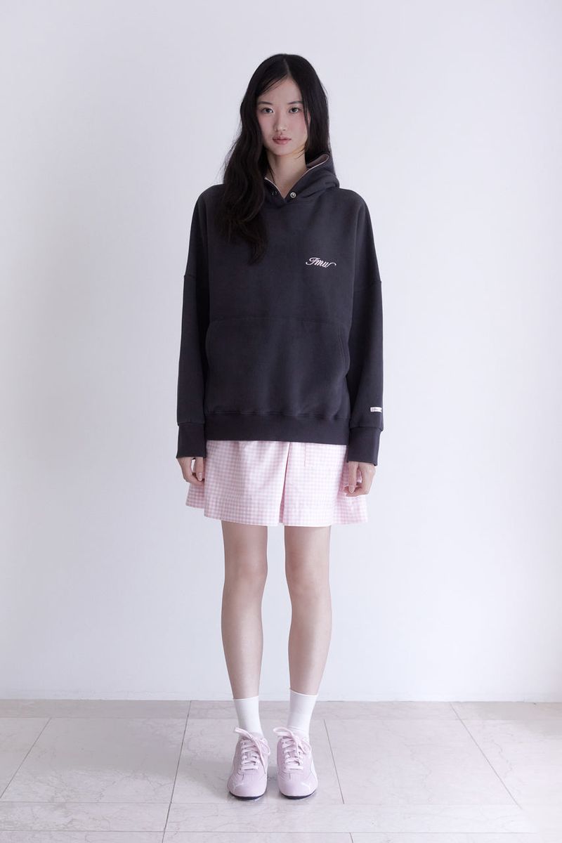 Winter rabbit hoodie (CHARCOAL)