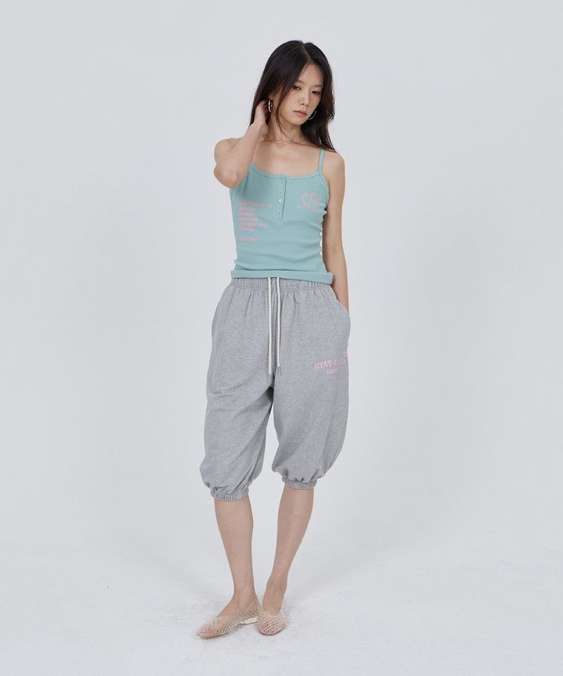 CONY LAZY CAPRI PANTS / MELANGE