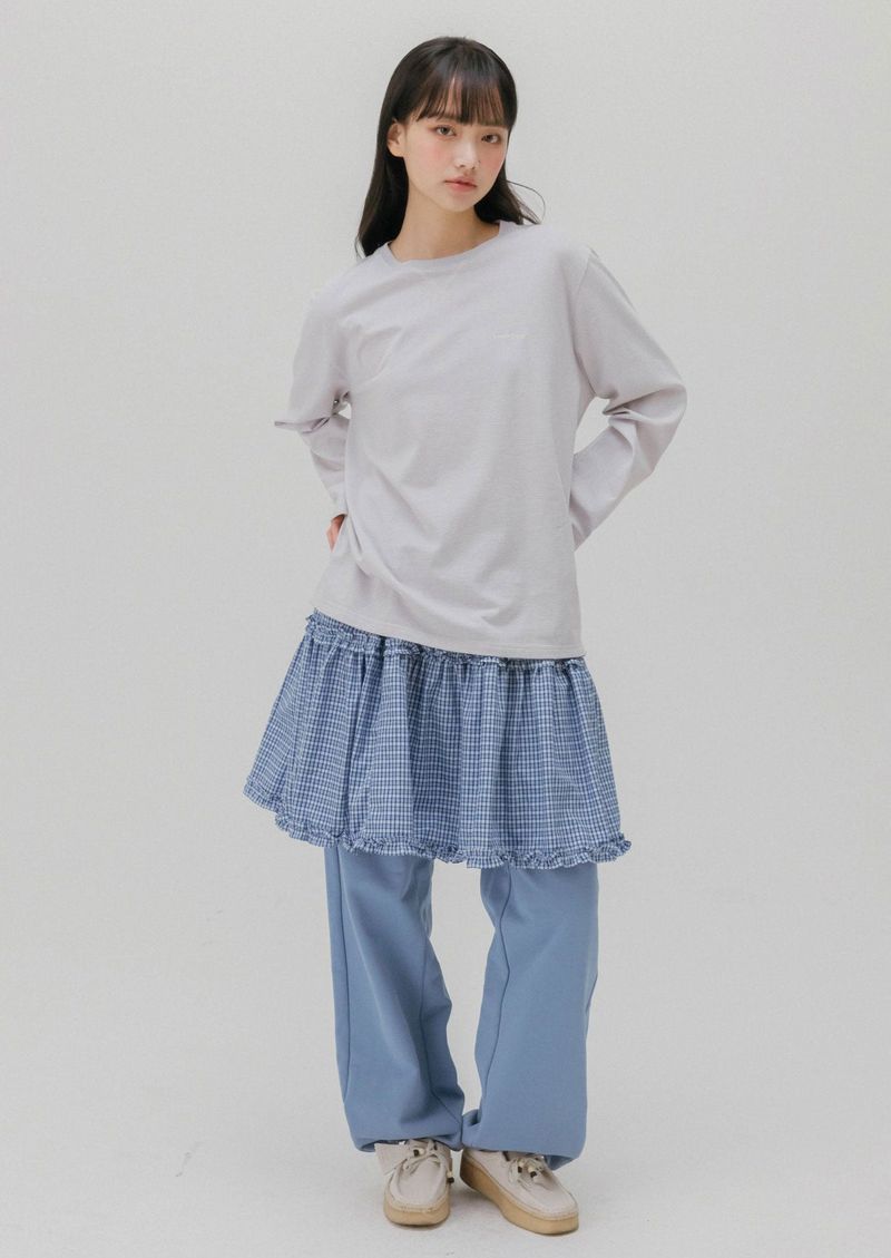 SOFT STRIPED T-SHIRT (LIGHT VIOLET)