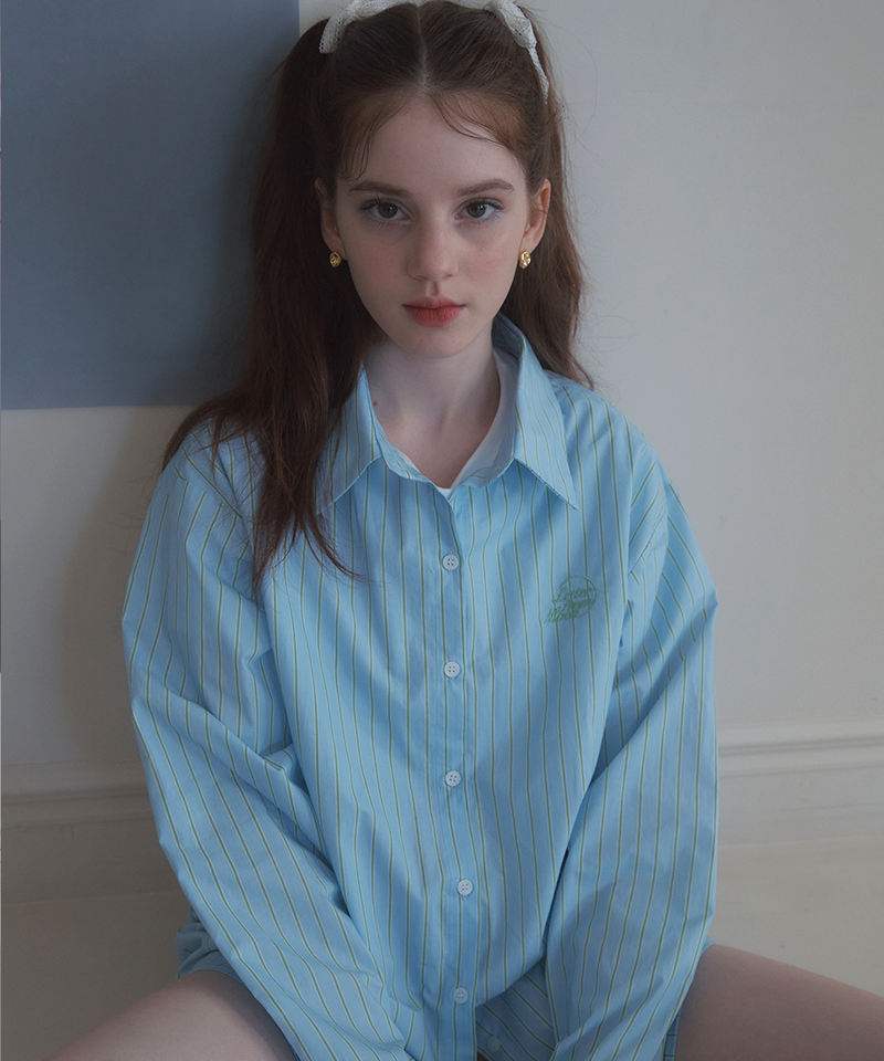 LETTER FROM MOON（レターフロムムーン）の「True Stripe Over-fit Shirts ( 2 Colors )（Tops）」