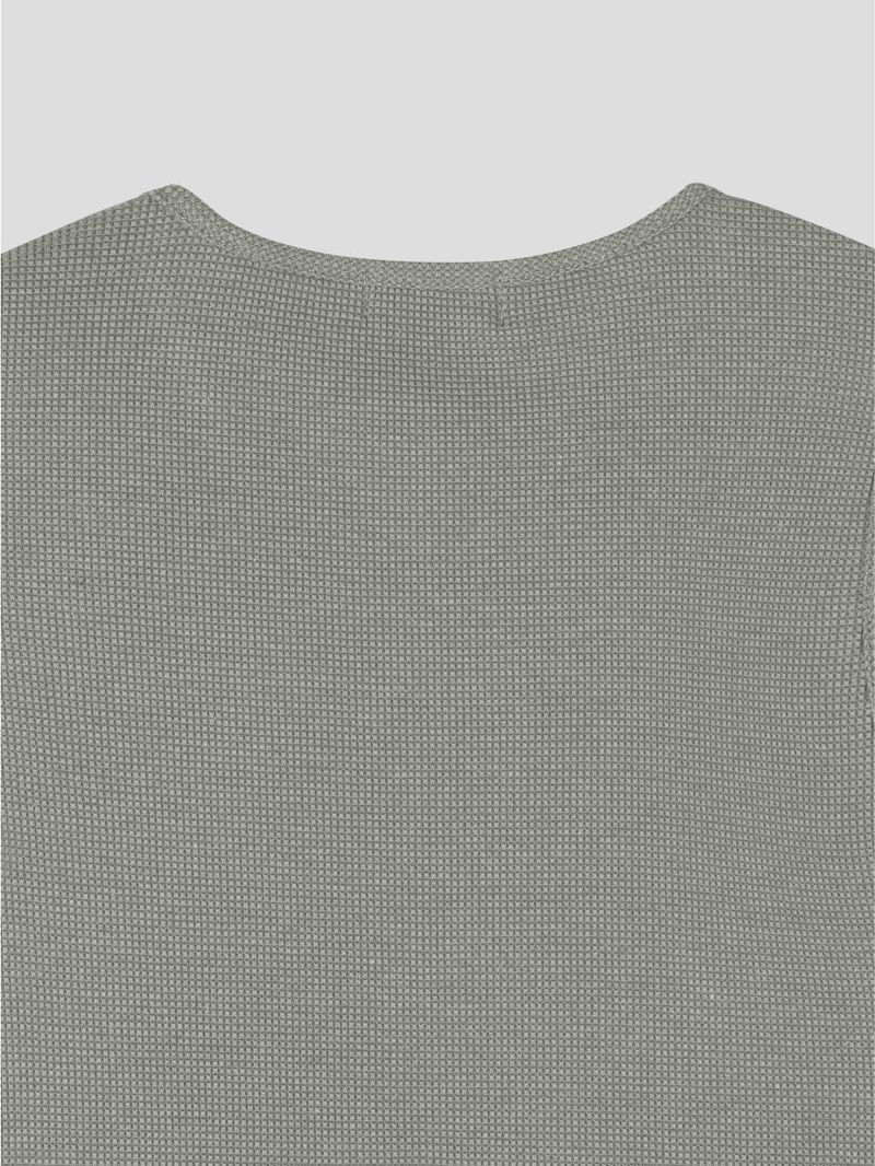 [1+1] Waffle Crop Sleeveless Tee