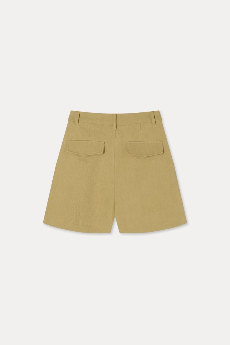 Cotton Twill Shorts_Yellow