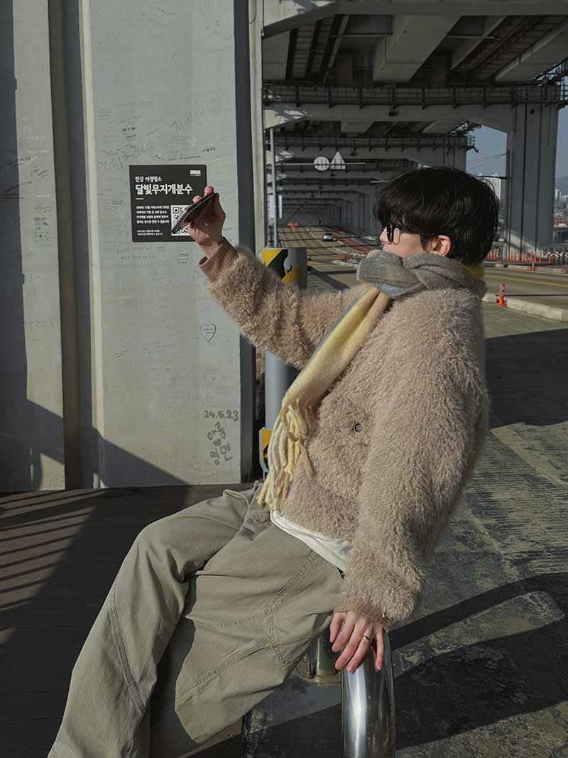 3 TAP Schnauzer Fur Tweed Jacket (2color)