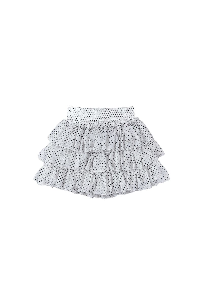MINI HEART CANCAN SKIRT PANTS / WHITE