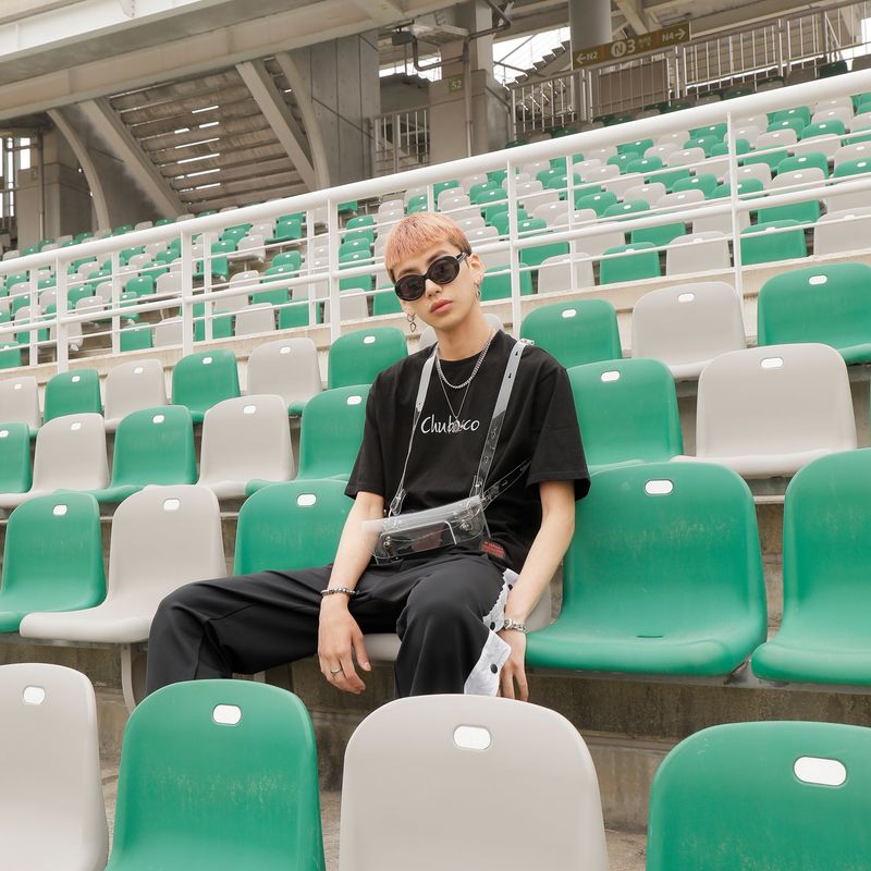 CHT16002 LETTERING LOGO CREW NECK