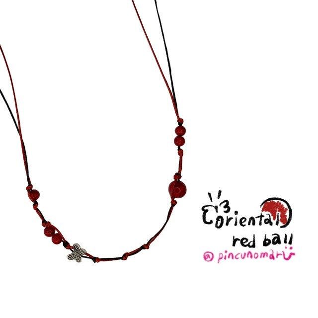 PINCUNOMARU(ピンクノマル)の「Oriental red ball(Accessories)」
