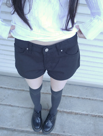black short pants