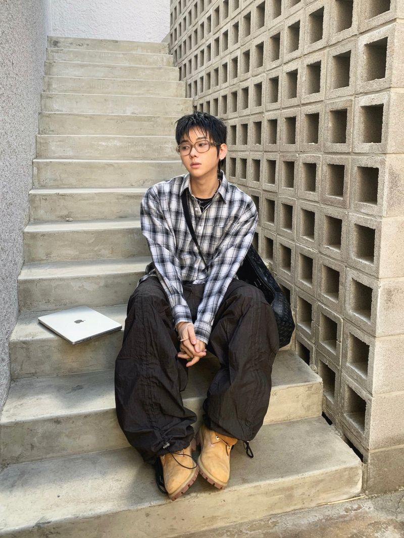 Suss grunge check shirt 2C