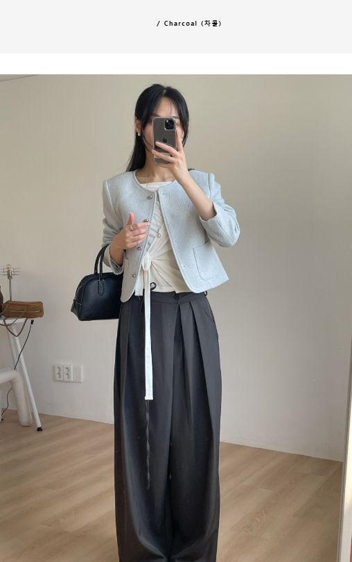 Vinua Unbalance Wrap Wide Slacks
