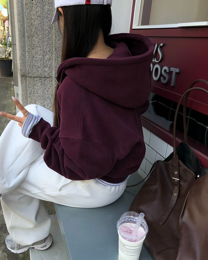 [ORIGINAL] Tibet 2-Way Cropped Hood Zip-Up