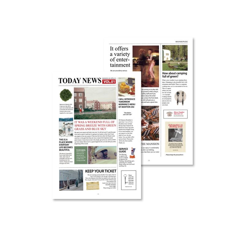 202hosil（202ホシール）の「[sticker] Newspaper（Fashion Accessories）」