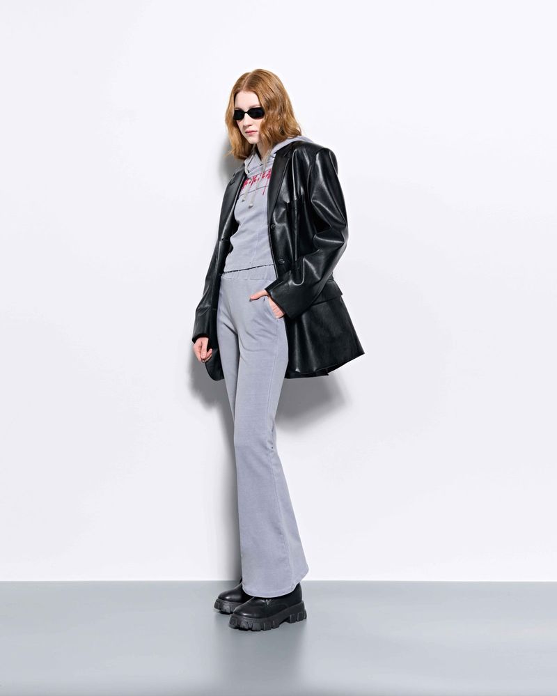Back Patch Oversized Blazer _ Black