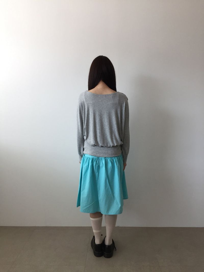 ペールブルームミディスカート (3color)