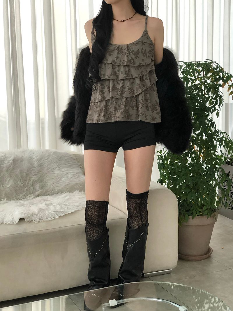 Vintage Layered Frill Sleeveless