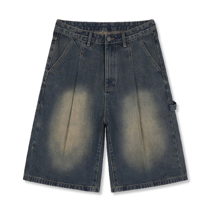 urban carpenter bermuda denim pants (muddy indigo)