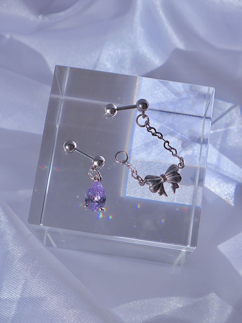 violet ribbon piercing