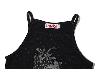 DOT STAR STRAWBERRY SLEEVELESS