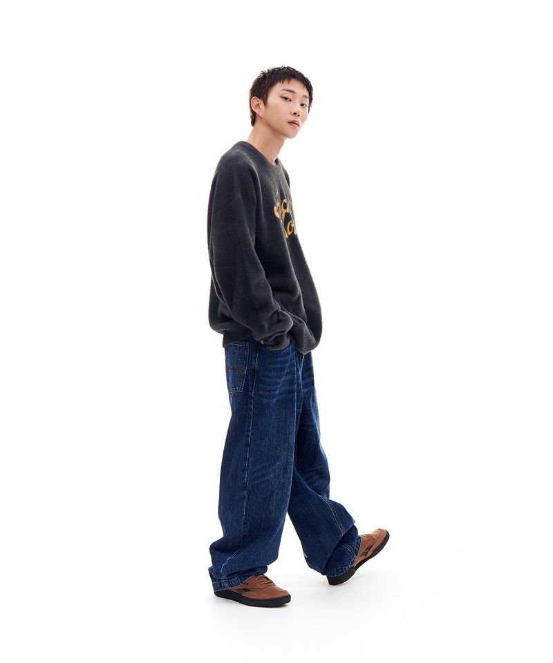 HAIRY STAR LOGO KNIT (CHARCOAL)