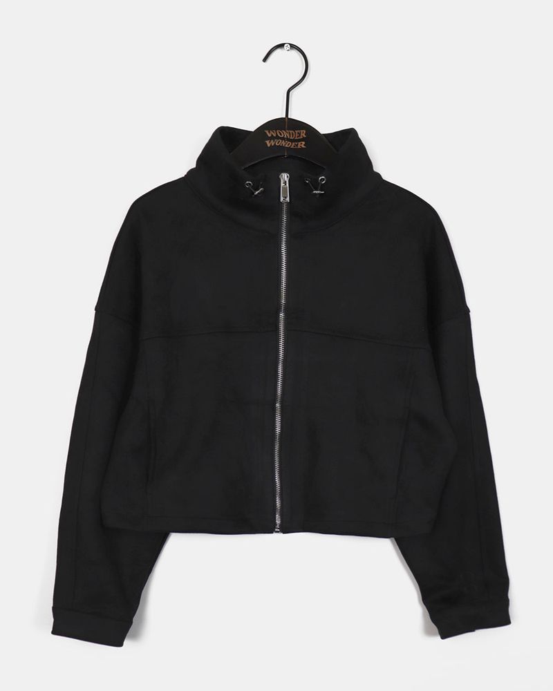 [FW Recommended Item] Nuen Suede Slit String Zip-Up Jacket