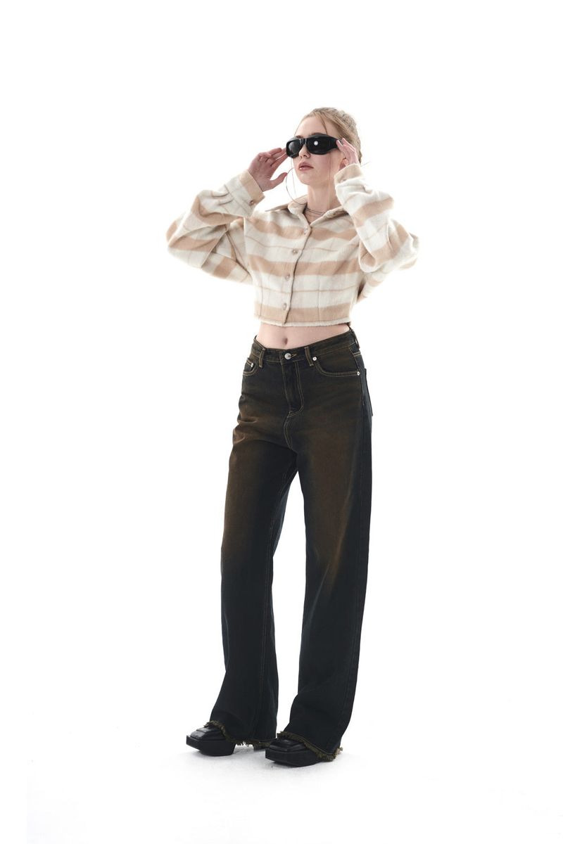 MOHAIR CHECK SHIRT