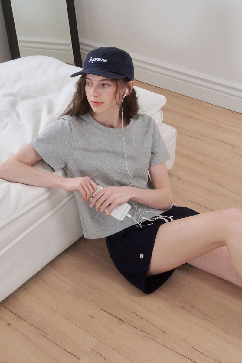 [MADE] Mirror, twill cotton shorts